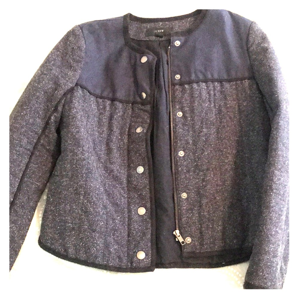 J crew quilted jacket